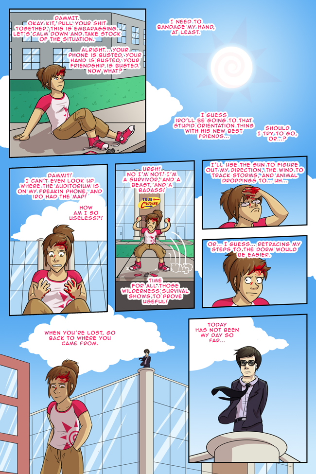 just hangin' out... loomin', perchin', posin' all dramatic-like in some wind. y'know, the usual. True Colors 2-25: Lost