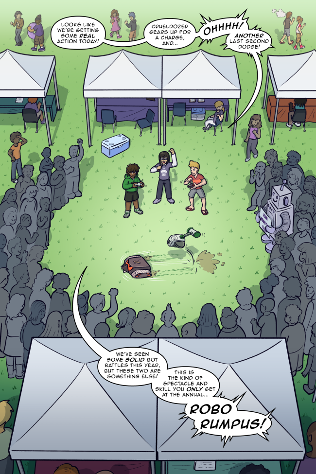 'aww shucks, I bet you say that to ALL the Robo Rumpuseers...' True Colors 3-40: Robo Rumpus