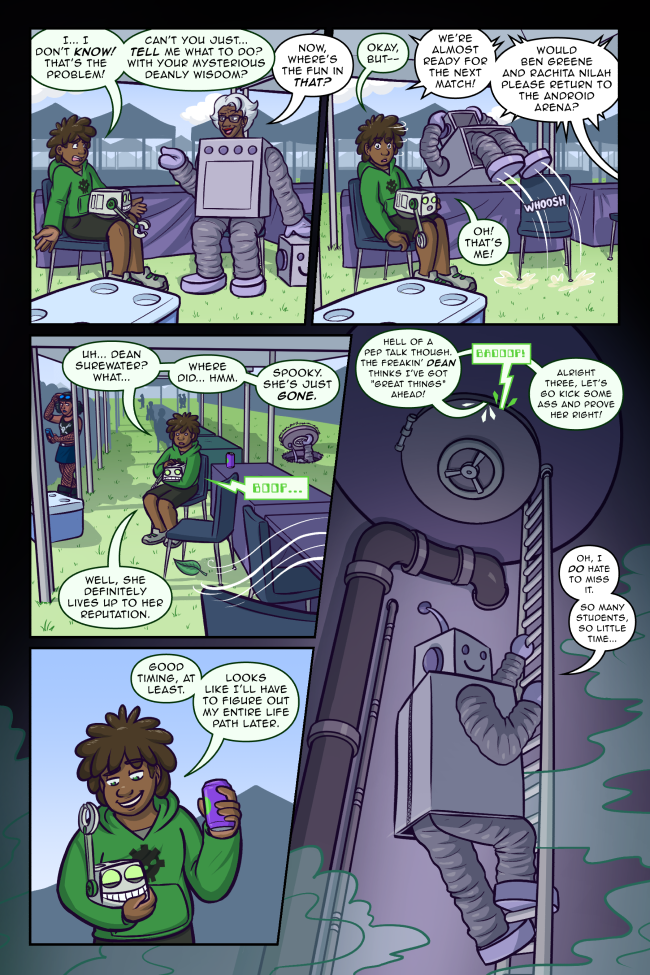 'My job here is done!' 'But you didn't do anything...' *the Dean backflips away* True Colors 3-47: Deanly Wisdom