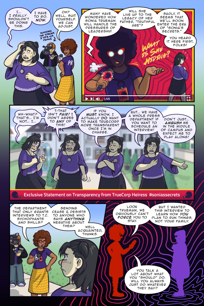 usually not a good idea to annoy someone who can just make up viral hashtags on the fly True Colors 3-63: Ambush