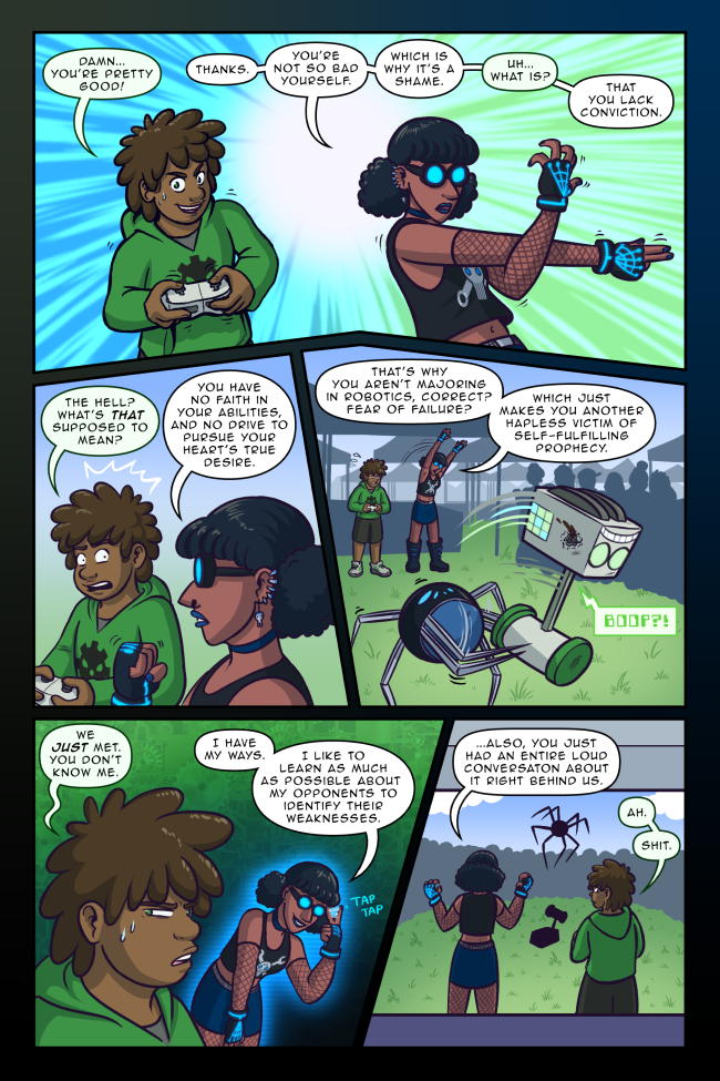 'You freshmen REALLY love to monologue about your personal problems, huh?' True Colors 3-73: Conviction